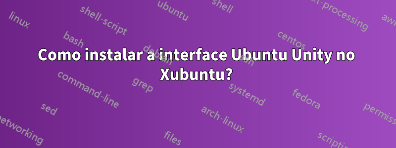 Como instalar a interface Ubuntu Unity no Xubuntu?