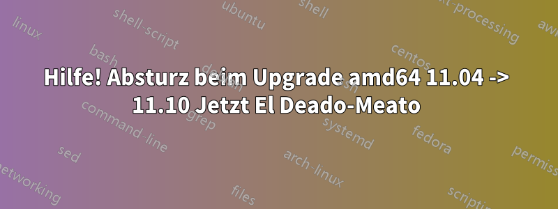 Hilfe! Absturz beim Upgrade amd64 11.04 -> 11.10 Jetzt El Deado-Meato