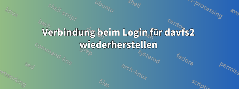 Verbindung beim Login für davfs2 wiederherstellen