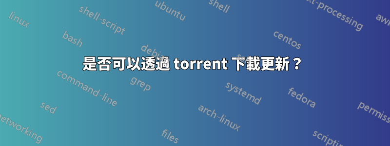 是否可以透過 torrent 下載更新？