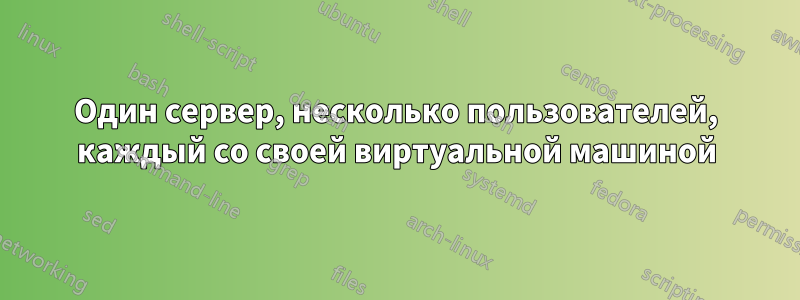 Один сервер, несколько пользователей, каждый со своей виртуальной машиной