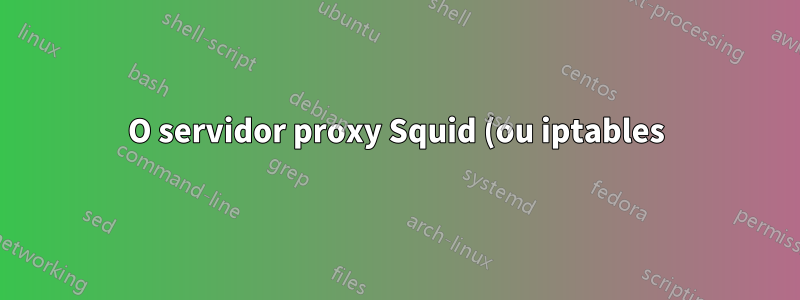 O servidor proxy Squid (ou iptables) não permitirá que meus usuários enviem ou recebam e-mails
