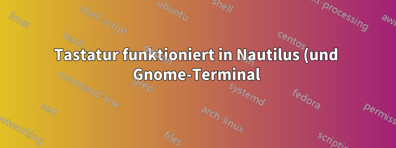 Tastatur funktioniert in Nautilus (und Gnome-Terminal) nach Ubuntu-Update von 11.04 auf 11.10 nicht