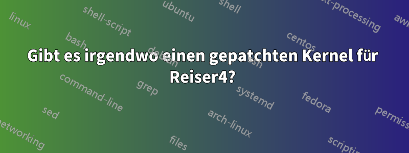 Gibt es irgendwo einen gepatchten Kernel für Reiser4?