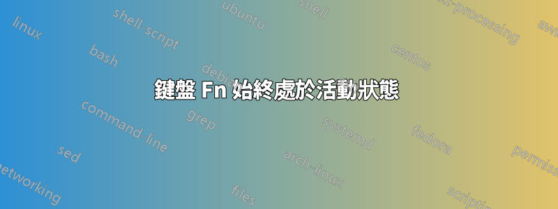 鍵盤 Fn 始終處於活動狀態