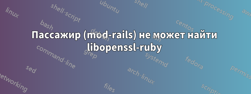 Пассажир (mod-rails) не может найти libopenssl-ruby