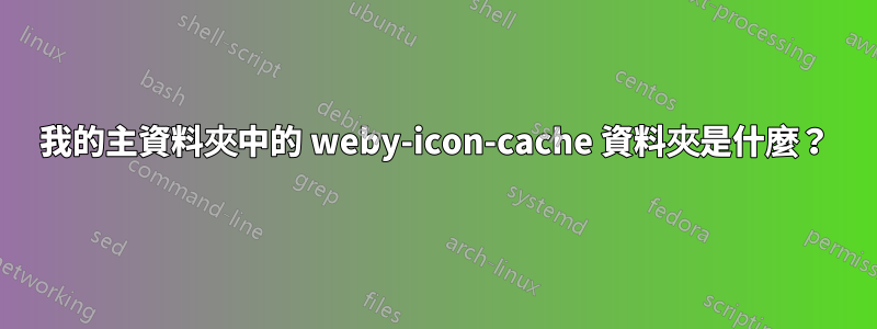 我的主資料夾中的 weby-icon-cache 資料夾是什麼？