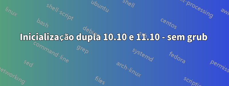 Inicialização dupla 10.10 e 11.10 - sem grub