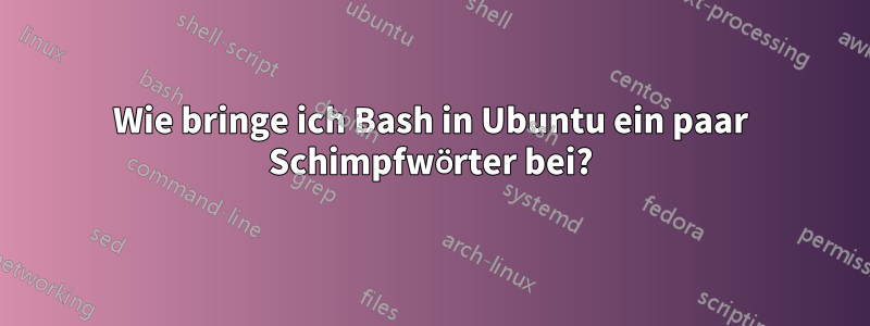 Wie bringe ich Bash in Ubuntu ein paar Schimpfwörter bei?