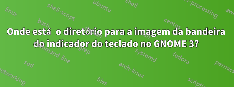 Onde está o diretório para a imagem da bandeira do indicador do teclado no GNOME 3?