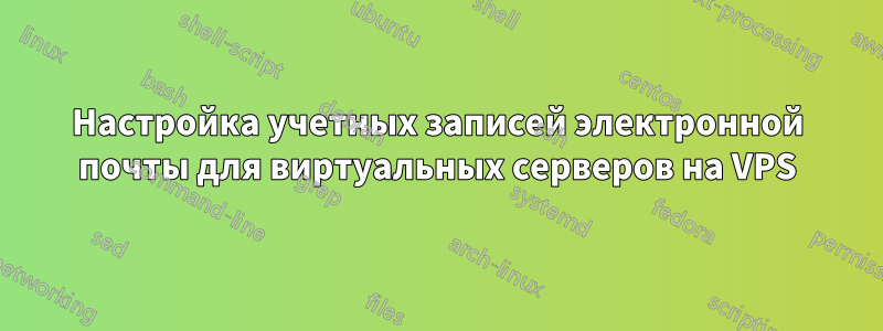 Настройка учетных записей электронной почты для виртуальных серверов на VPS