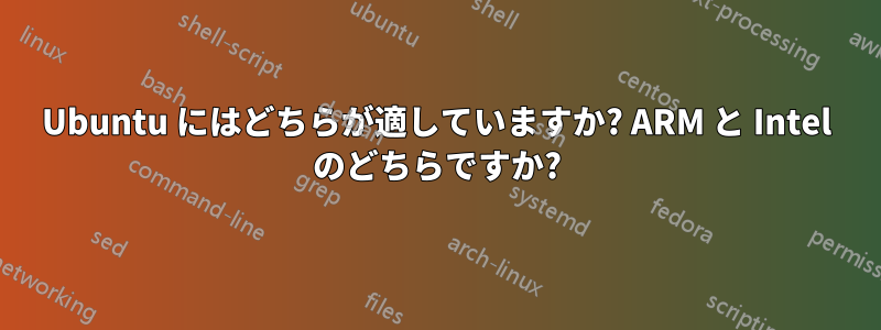 Ubuntu にはどちらが適していますか? ARM と Intel のどちらですか?