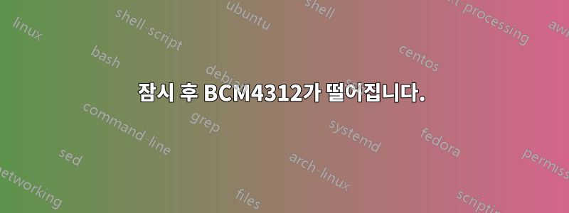 잠시 후 BCM4312가 떨어집니다.
