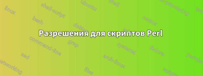 Разрешения для скриптов Perl