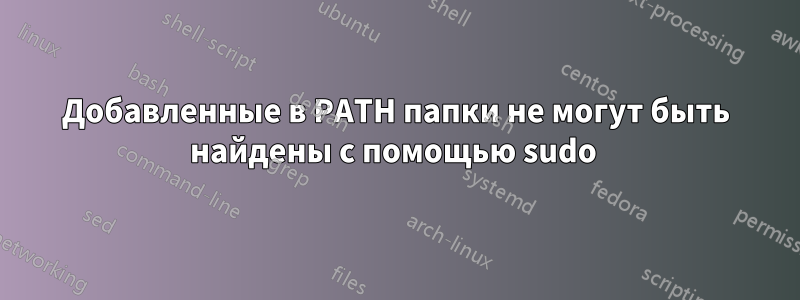 Добавленные в PATH папки не могут быть найдены с помощью sudo 