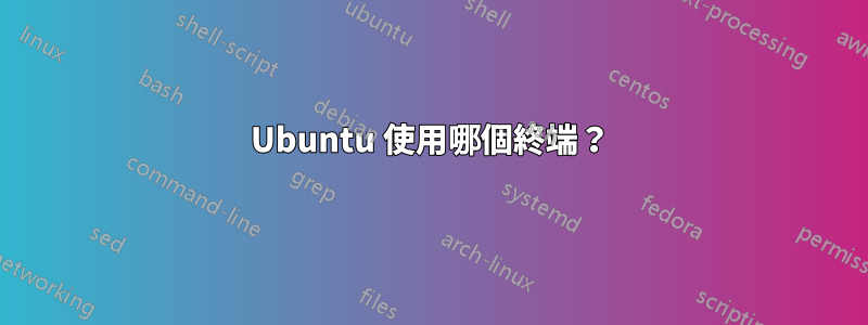 Ubuntu 使用哪個終端？