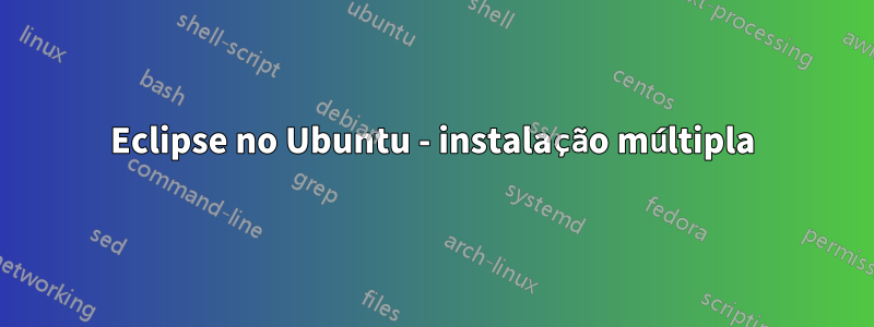Eclipse no Ubuntu - instalação múltipla