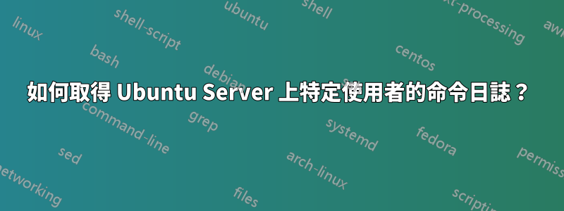 如何取得 Ubuntu Server 上特定使用者的命令日誌？