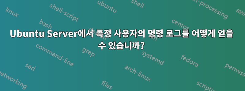 Ubuntu Server에서 특정 사용자의 명령 로그를 어떻게 얻을 수 있습니까?