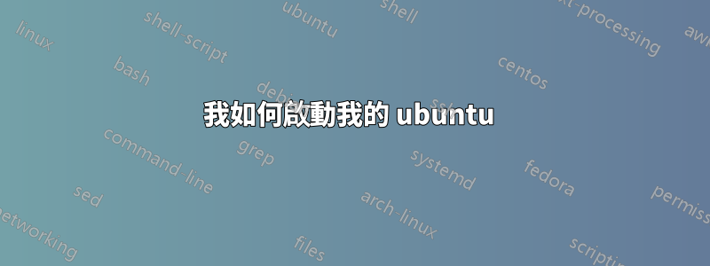 我如何啟動我的 ubuntu 
