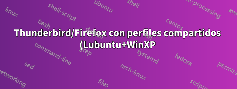 Thunderbird/Firefox con perfiles compartidos (Lubuntu+WinXP)