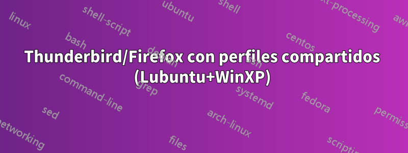 Thunderbird/Firefox con perfiles compartidos (Lubuntu+WinXP)