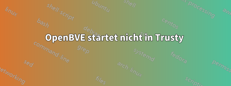 OpenBVE startet nicht in Trusty
