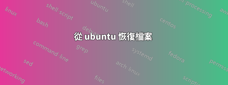 從 ubuntu 恢復檔案