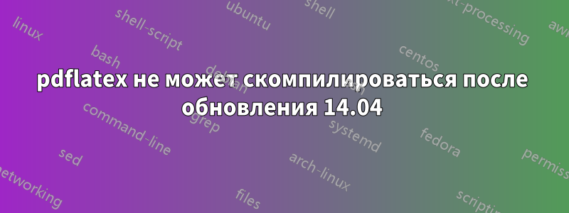 pdflatex не может скомпилироваться после обновления 14.04