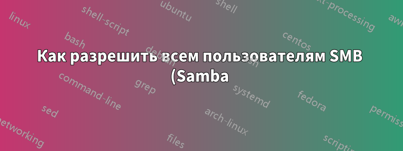 Как разрешить всем пользователям SMB (Samba) редактировать