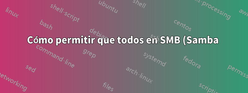 Cómo permitir que todos en SMB (Samba) editen