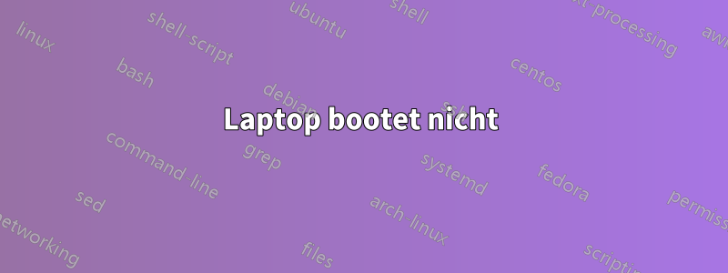 Laptop bootet nicht