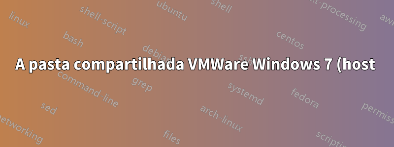 A pasta compartilhada VMWare Windows 7 (host) Ubuntu 14.04 (convidado) não será montada