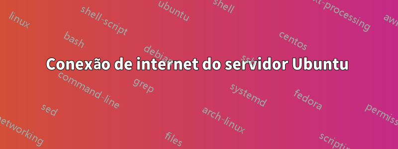 Conexão de internet do servidor Ubuntu