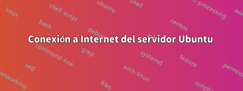 Conexión a Internet del servidor Ubuntu