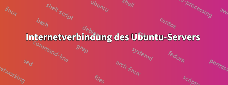 Internetverbindung des Ubuntu-Servers