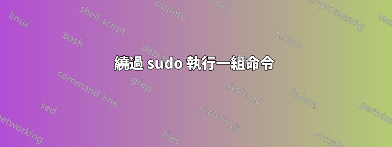 繞過 sudo 執行一組命令