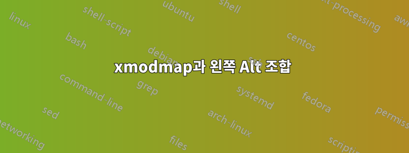 xmodmap과 왼쪽 Alt 조합