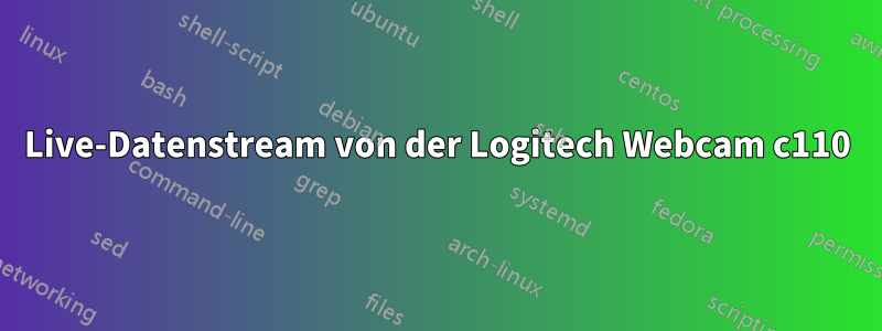 Live-Datenstream von der Logitech Webcam c110