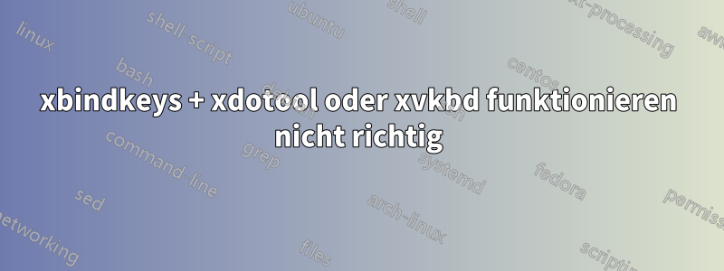 xbindkeys + xdotool oder xvkbd funktionieren nicht richtig