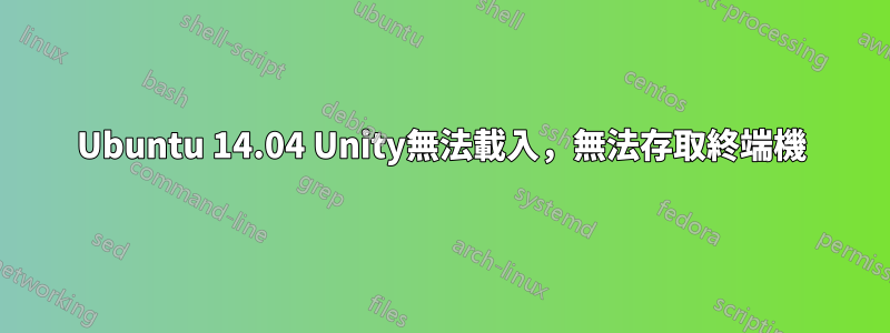 Ubuntu 14.04 Unity無法載入，無法存取終端機