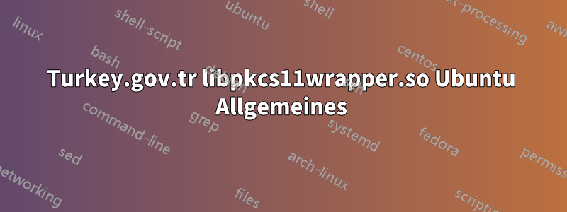 Turkey.gov.tr ​​libpkcs11wrapper.so Ubuntu Allgemeines