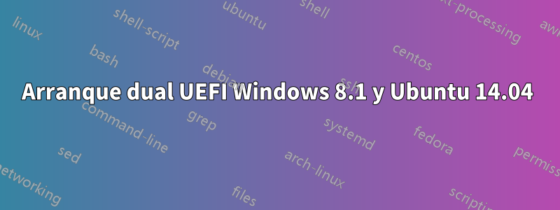 Arranque dual UEFI Windows 8.1 y Ubuntu 14.04