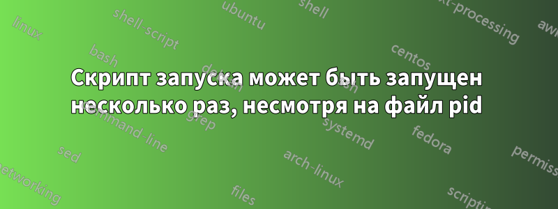 Скрипт запуска может быть запущен несколько раз, несмотря на файл pid