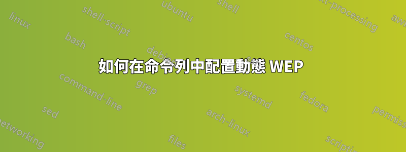 如何在命令列中配置動態 WEP
