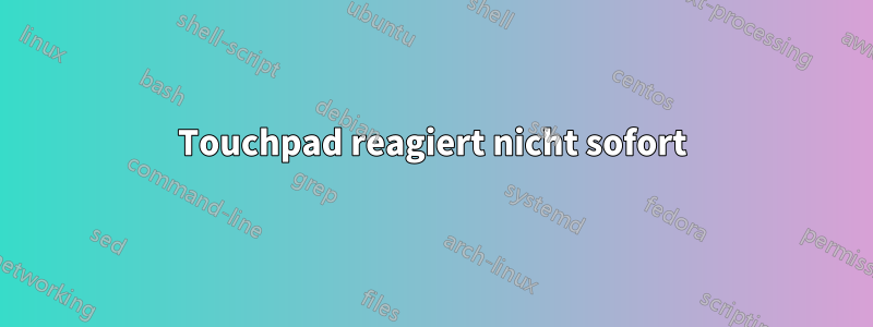 Touchpad reagiert nicht sofort