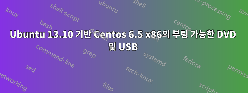 Ubuntu 13.10 기반 Centos 6.5 x86의 부팅 가능한 DVD 및 USB