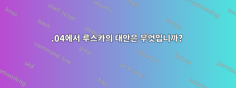 14.04에서 루스카의 대안은 무엇입니까?