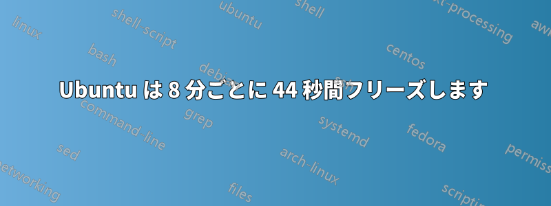 Ubuntu は 8 分ごとに 44 秒間フリーズします