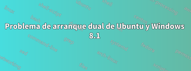 Problema de arranque dual de Ubuntu y Windows 8.1